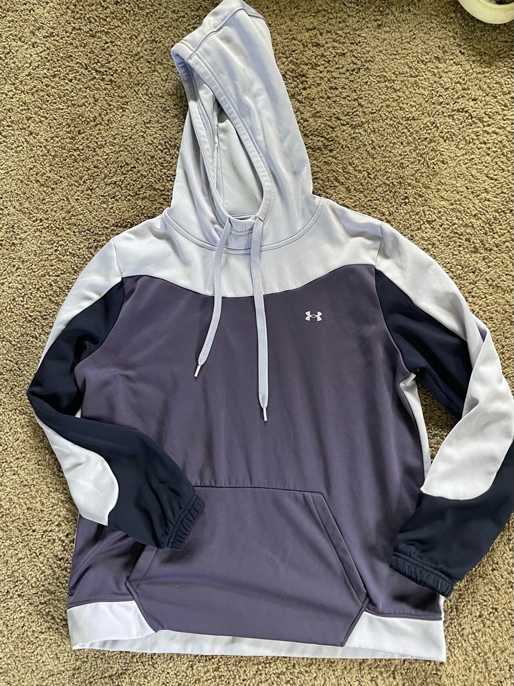 Under Armour Lavender, Charcoal & Black Colorblock Hoodie